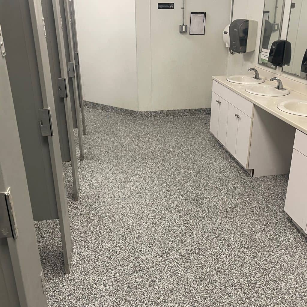 decorative flake flooring