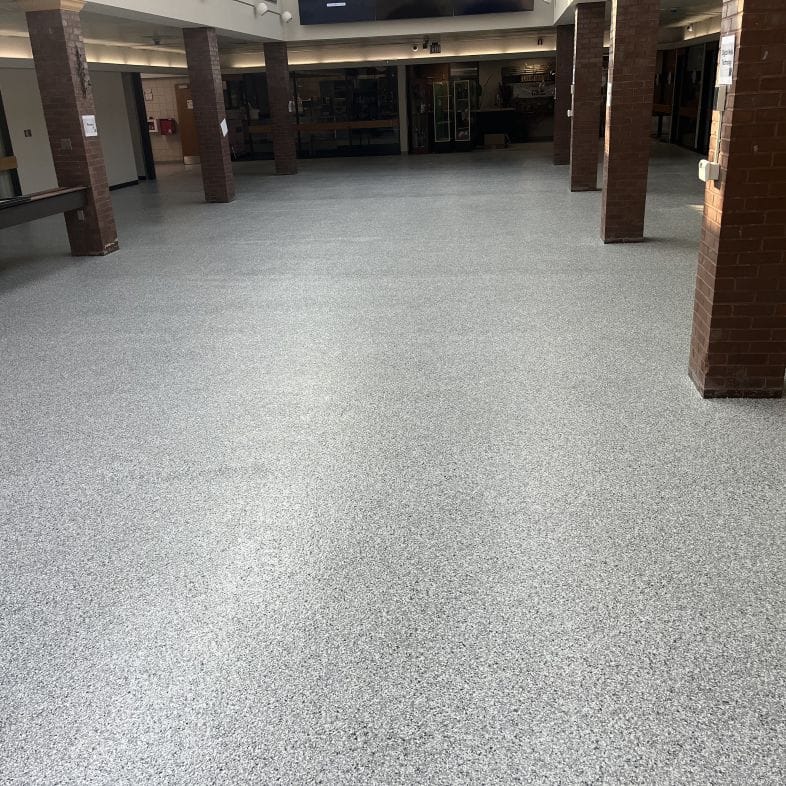 decorative flake flooring